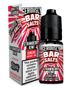 DOOZY VAPE CO - 10ML SERIOUSLY BAR SALTS STRAWBERRY KIWI NIC SALT E LIQUID - Super E-cig