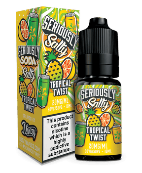 DOOZY VAPE CO - 10ML SERIOUSLY SALTY TROPICAL TWIST NIC SALT E LIQUID - Super E-cig