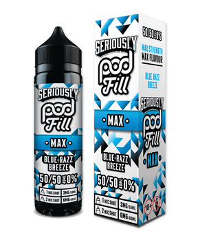 DOOZY VAPE CO - 40ML BLUE RAZZ BREEZE 0MG SHORTFILL E LIQUID - Super E-cig