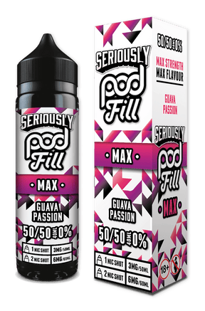 DOOZY VAPE CO - 40ML GUAVA PASSION 0MG SHORTFILL E LIQUID - Super E-cig