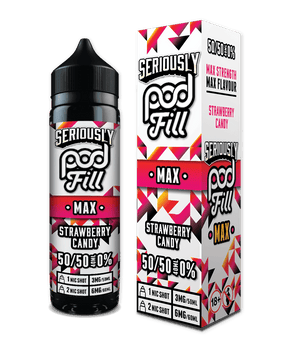 DOOZY VAPE CO - 40ML STRAWBERRY CANDY 0MG SHORTFILL E LIQUID - Super E-cig