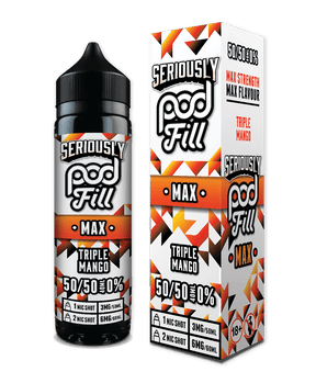 DOOZY VAPE CO - 40ML TRIPLE MANGO 0MG SHORTFILL E LIQUID - Super E-cig