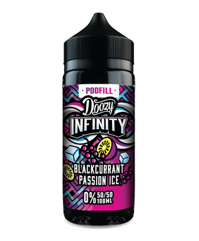 DOOZY VAPE CO INFINITY PODFILL BLACKCURRANT PASSION ICE 100ML SHORTFILL E - LIQUID - Super E - cig
