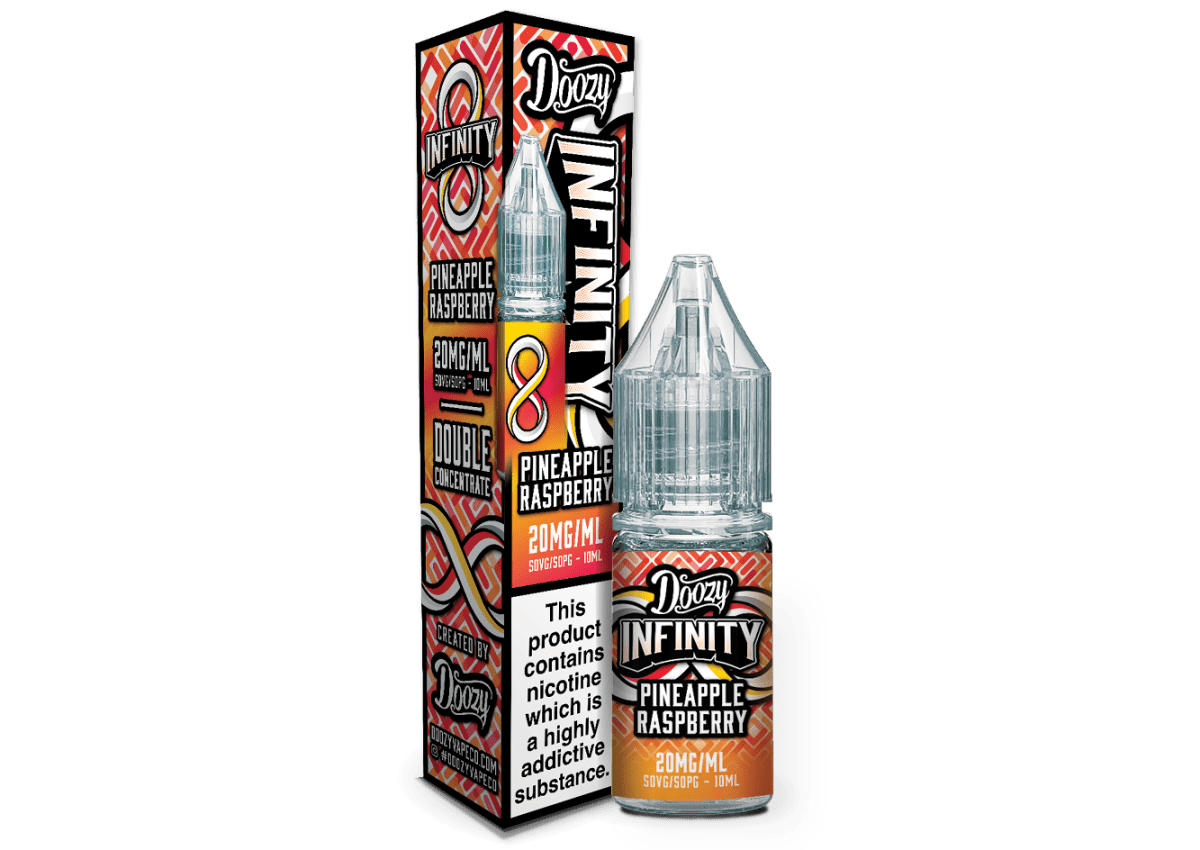 DOOZY VAPE CO INFINITY PODFILL PINEAPPLE RASPBERRY 10ML NIC SALT E - LIQUID - Super E - cig