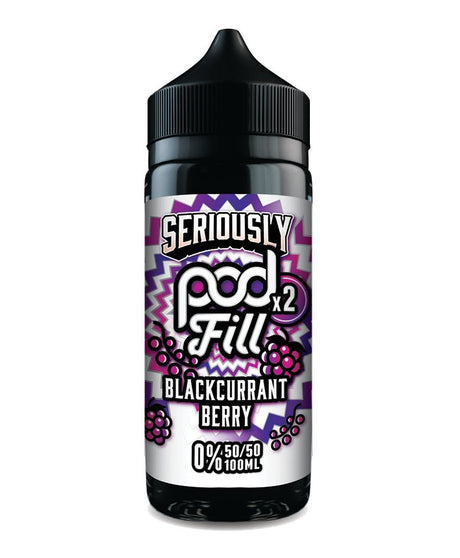 DOOZY VAPE CO SERIOUSLY PODFILL BLACKCURRANT BERRY 100ML SHORTFILL E - LIQUID - Super E - cig