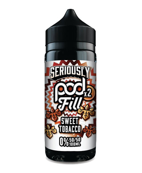 DOOZY VAPE CO SERIOUSLY PODFILL SWEET TOBACCO 100ML SHORTFILL E - LIQUID - Super E - cig