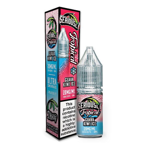 DOOZY VAPE CO SERIOUSLY TROPICAL GUAVA KIWI ICE 10ML NIC SALT E - LIQUID - Super E - cig