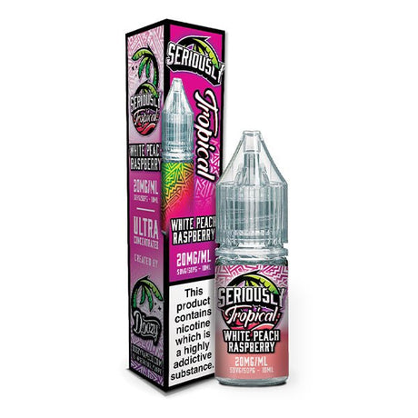 DOOZY VAPE CO SERIOUSLY TROPICAL WHITE PEACH RASPBERRY 10ML NIC SALT E - LIQUID - Super E - cig