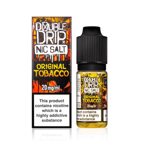 DOUBLE DRIP - 10ML ORIGINAL TOBACCO NIC SALT E LIQUID - Super E-cig