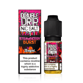 DOUBLE DRIP - 10ML STRAWBERRY BURST NIC SALT E LIQUID - Super E-cig