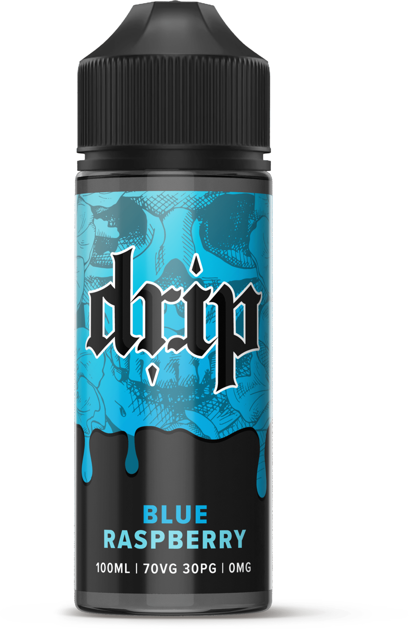 DRIP - 100ML BLUE RASPBERRY 0MG SHORTFILL E LIQUID - Super E-cig