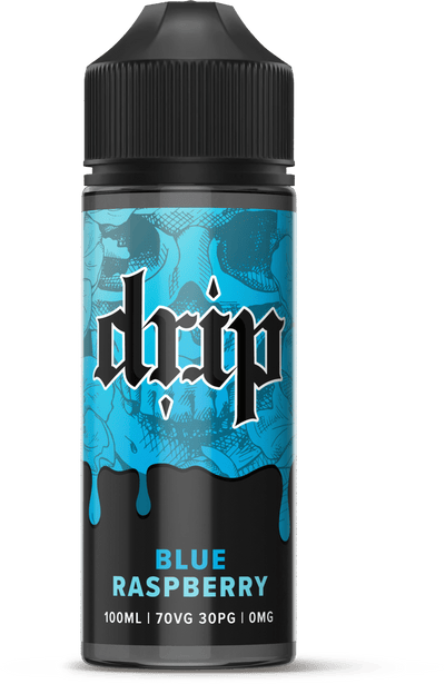 DRIP - 100ML BLUE RASPBERRY 0MG SHORTFILL E LIQUID - Super E-cig