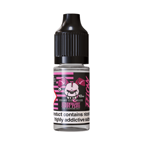 EL-SCIENCE - 10ML FELONY STRAWBERRY CANDY FLOSS NIC SALT E LIQUID - Super E-cig