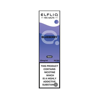 ELF BAR - 10ML ELFLIQ BLUEBERRY NIC SALT E LIQUID - Super E-cig