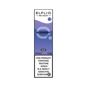 ELF BAR - 10ML ELFLIQ BLUEBERRY NIC SALT E LIQUID - Super E-cig