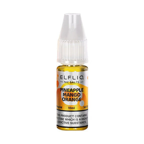 ELF BAR - 10ML ELFLIQ PINEAPPLE MANGO ORANGE NIC SALT E LIQUID - Super E-cig