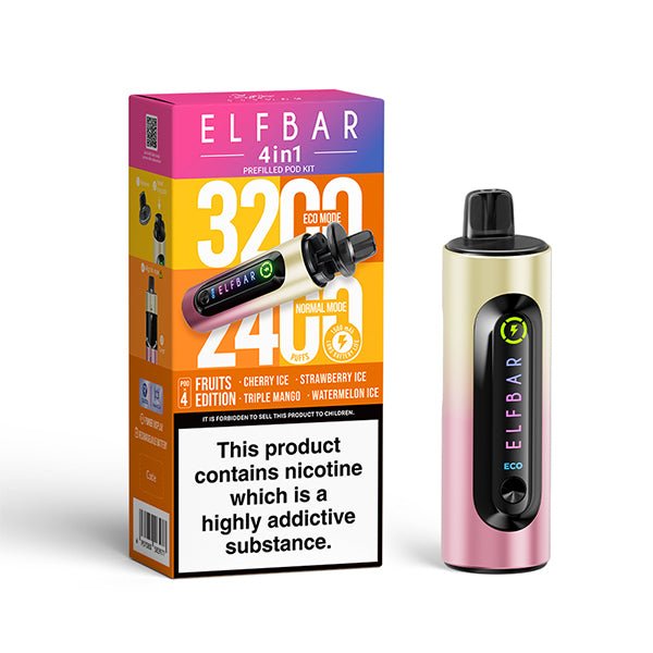 ELF BAR 4 IN 1 PRE FILLED POD KIT - Super E - cig