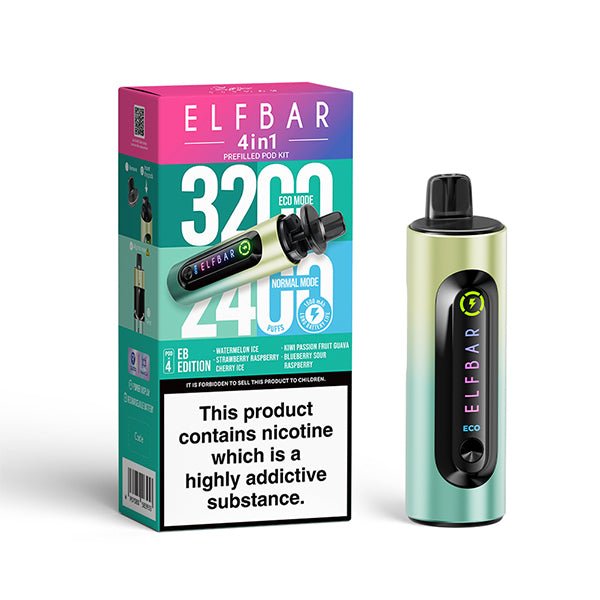 ELF BAR 4 IN 1 PRE FILLED POD KIT - Super E - cig