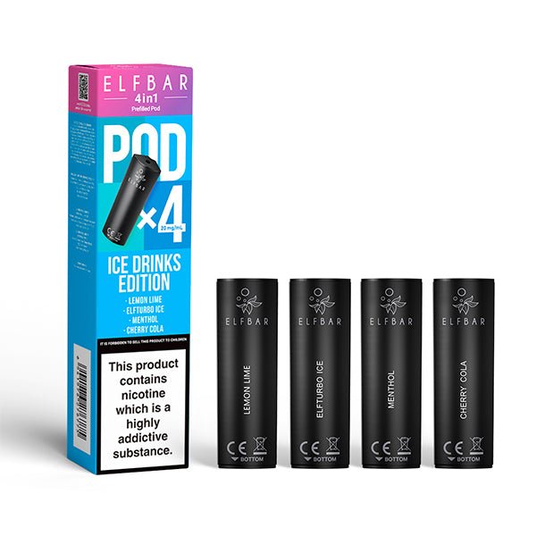 ELF BAR 4 IN 1 PREFILLED PODS 4 PACK - Super E - cig