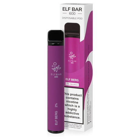 ELF BAR - 600 PUFF DISPOSABLE VAPE SYSTEM - Super E-cig