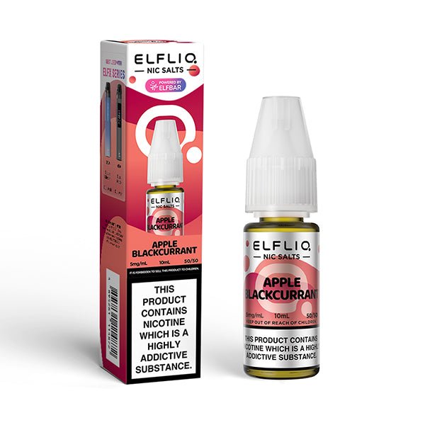 ELF BAR ELFLIQ APPLE BLACKCURRANT 10ML NIC SALT E - LIQUID - Super E - cig