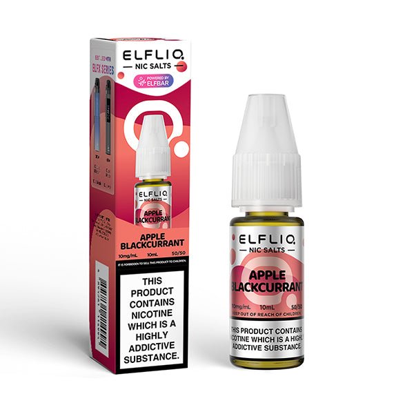 ELF BAR ELFLIQ APPLE BLACKCURRANT 10ML NIC SALT E - LIQUID - Super E - cig