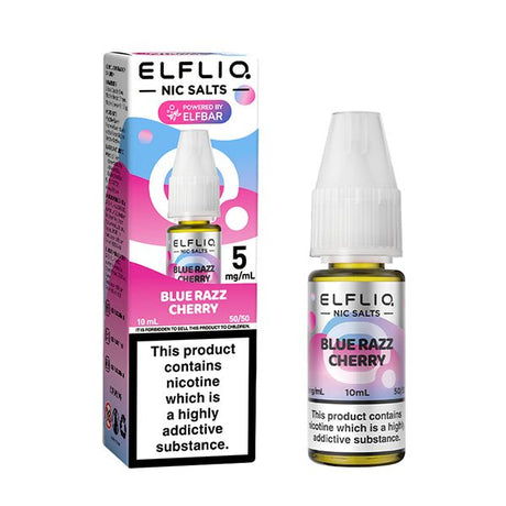 ELF BAR ELFLIQ BLUE RAZZ CHERRY 10ML NIC SALT E-LIQUID - Super E-cig