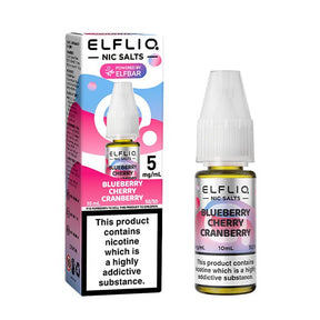 ELF BAR ELFLIQ BLUEBERRY CHERRY CRANBERRY 10ML NIC SALT E-LIQUID - Super E-cig