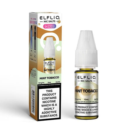 ELF BAR ELFLIQ MINT TOBACCO 10ML NIC SALT E - LIQUID - Super E - cig