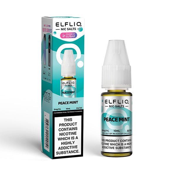 ELF BAR ELFLIQ PEACE MINT 10ML NIC SALT E - LIQUID - Super E - cig