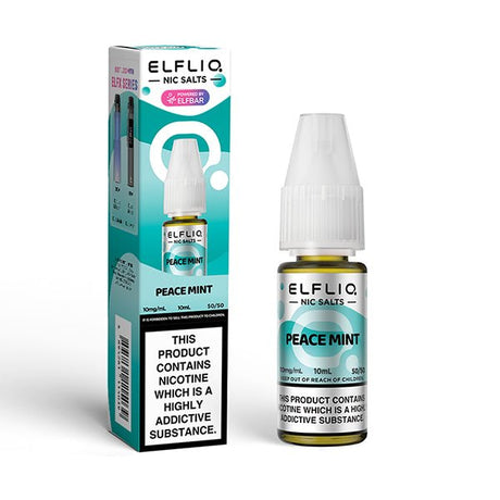 ELF BAR ELFLIQ PEACE MINT 10ML NIC SALT E - LIQUID - Super E - cig