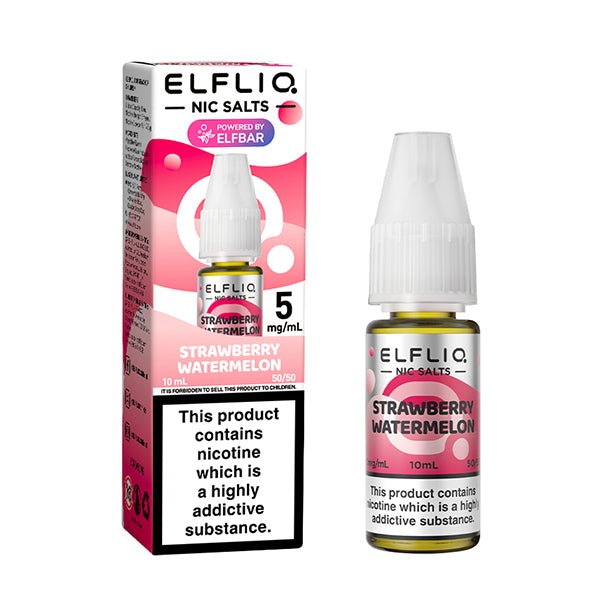 ELF BAR ELFLIQ STRAWBERRY WATERMEON 10ML NIC SALT E-LIQUID - Super E-cig