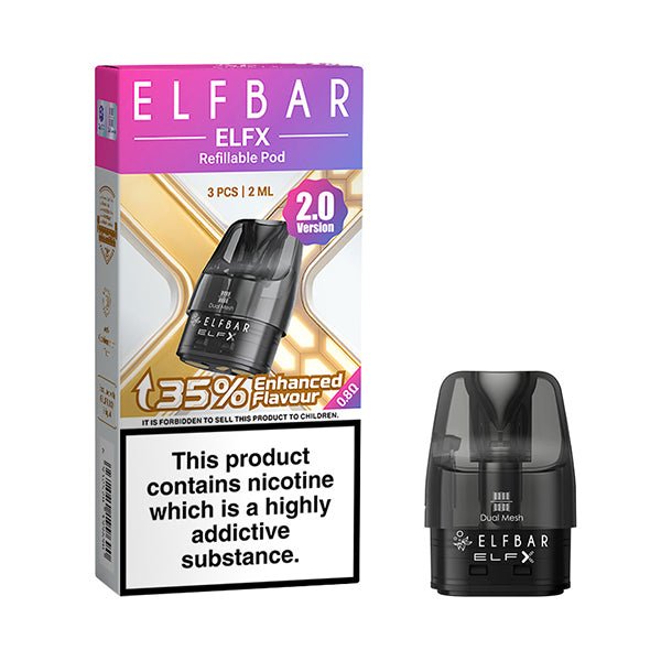 ELF BAR ELFX 2.0 REPLACEMENT PODS 3 PACK - Super E - cig