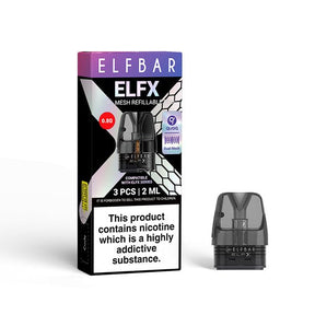 ELF BAR ELFX REPLACEMENT PODS 3 PACK - Q 0.8 Ω