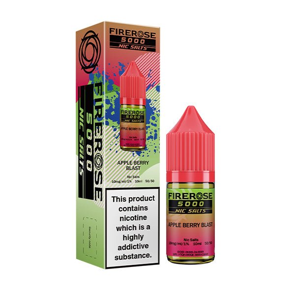 ELUX FIREROSE 5000 APPLE BERRY BLAST 10ML NIC SALT E - LIQUID - Super E - cig