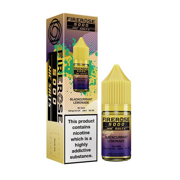 ELUX FIREROSE 5000 BLACKCURRANT LEMONADE 10ML NIC SALT E - LIQUID - Super E - cig