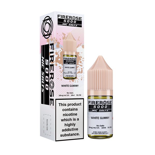 ELUX FIREROSE 5000 WHITE GUMMY 10ML NIC SALT E - LIQUID - Super E - cig