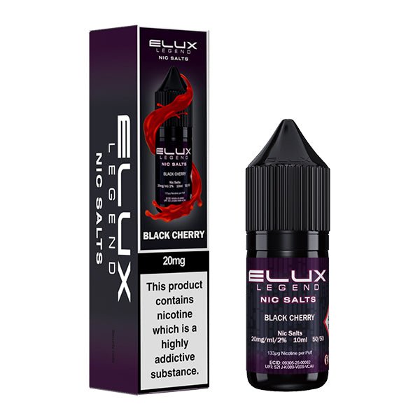 ELUX LEGEND BLACK CHERRY 10ML NIC SALT E - LIQUID - Super E - cig