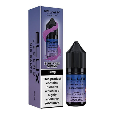 ELUX LEGEND BLUE RAZZ GUMMY 10ML NIC SALT E - LIQUID - Super E - cig