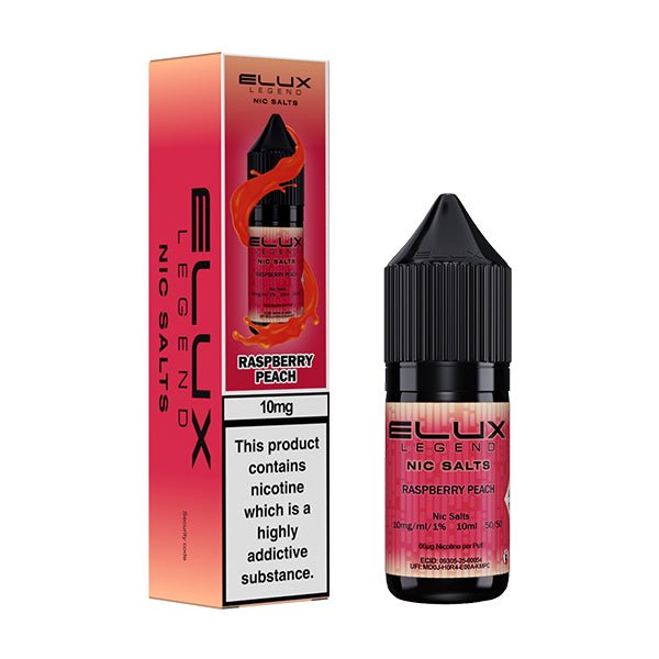 ELUX LEGEND RASPBERRY PEACH 10ML NIC SALT E - LIQUID - Super E - cig