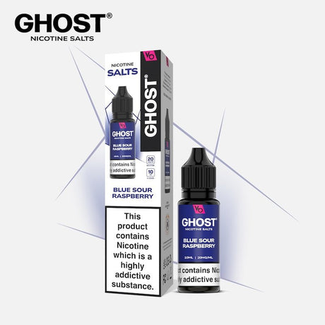 GHOST® SALTS BLUE SOUR RASPBERRY 10ML NIC SALT E - LIQUID - Super E - cig