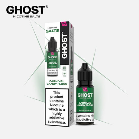 GHOST® SALTS CARNIVAL CANDY FLOSS 10ML NIC SALT E - LIQUID - Super E - cig