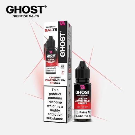 GHOST® SALTS CHERRY WATERMELON FREEZE 10ML NIC SALT E - LIQUID - Super E - cig