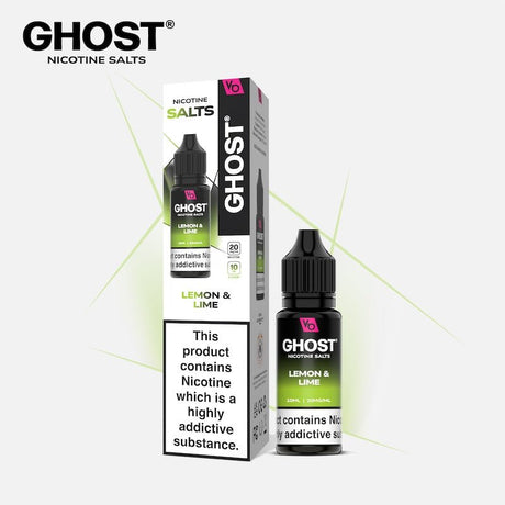 GHOST® SALTS LEMON & LIME 10ML NIC SALT E - LIQUID - Super E - cig