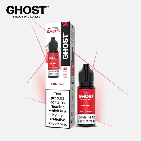GHOST® SALTS MR RED 10ML NIC SALT E - LIQUID - Super E - cig
