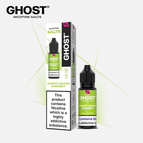 GHOST® SALTS SWEET LEMON SHERBET 10ML NIC SALT E - LIQUID - Super E - cig
