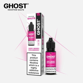 GHOST® SALTS VERY BERRY CRANBERRY 10ML NIC SALT E - LIQUID - Super E - cig