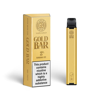 GOLD BAR - 600 PUFF DISPOSABLE VAPE SYSTEM - Super E-cig