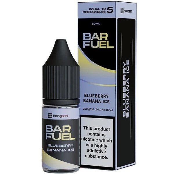 HANGSEN BAR FUEL BLUEBERRY BANANA ICE 10ML NIC SALT E - LIQUID - Super E - cig