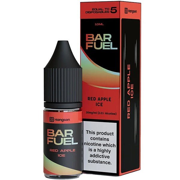 HANGSEN BAR FUEL RED APPLE ICE 10ML NIC SALT E - LIQUID - Super E - cig